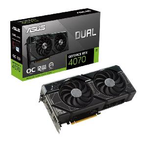 ASUS Dual GeForce RTX™ 4070 OC Edition GDDR6X Graphics card-12GB