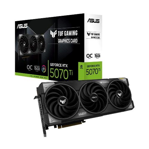 کارت گرافیک ایسوس مدل TUF Gaming GeForce RTX 5070 Ti 16GB GDDR7 OC Edition حافظه 16 گیگابایت Asus TUF Gaming GeForce RTX 5070 Ti 16GB GDDR7 OC Edition Graphics Card
