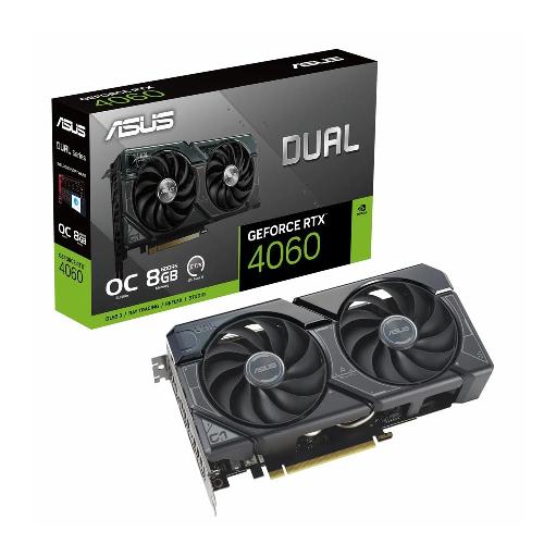 کارت گرافیک ایسوس مدل Dual RTX 4060 OC حافظه 8 گیگابایت ASUS Dual GeForce RTX 4060 OC 8GB Graphics Card