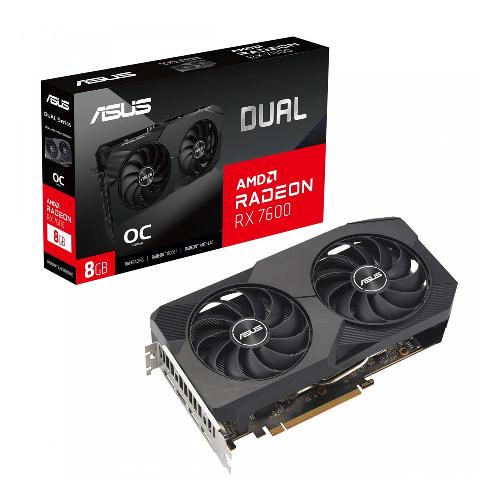 ASUS Dual Radeon RX 7600 OC Edition 8GB Graphics Card