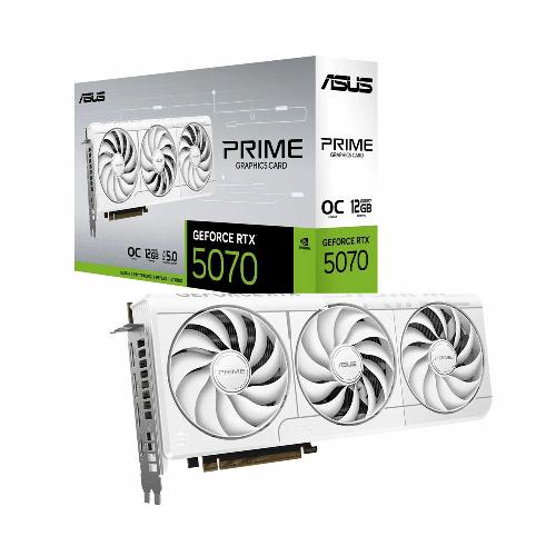 کارت گرافیک ایسوس PRIME RTX 5070 OC White حافظه 12 گیگابایت ASUS PRIME GeForce RTX 5070 OC White 12GB Graphics Card