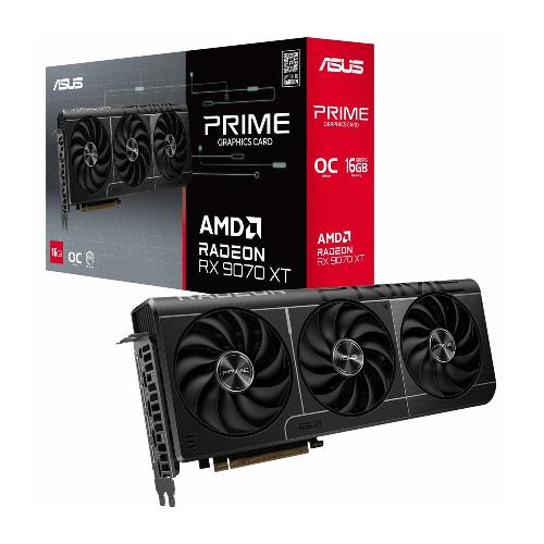 کارت گرافیک ایسوس مدل Prime RX 9070 XT OC حافظه 16 گیگابایت ASUS Prime Radeon RX 9070 XT OC 16GB Graphics Card