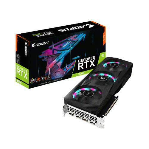 کارت گرافیک گیگابایت AORUS RTX 3060 ELITE 12G Gigabyte AORUS RTX 3060 ELITE 12G Graphics Card