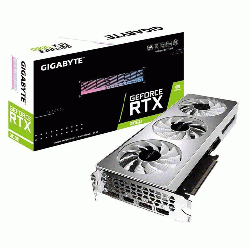 کارت گرافیک گیگابایت GeForce RTX 3060 VISION OC 12G Gigabyte GeForce RTX 3060 VISION OC 12G Graphics Card