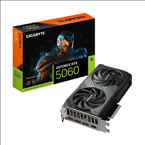 کارت گرافیک گیگابایت مدل GeForce RTX 5060 WINDFORCE OC 8G Gigabyte GeForce RTX 5060 WINDFORCE OC 8G Graphics Card
