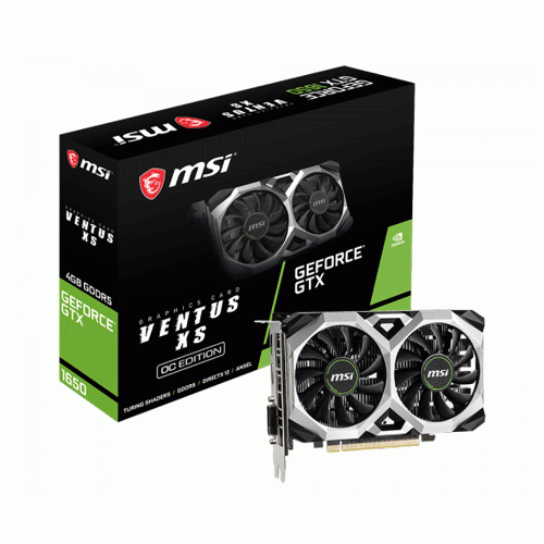 کارت گرافیک ام اس آی GeForce GTX 1650 VENTUS XS 4G OC با حافظه 4 گیگابایت MSI GeForce GTX 1650 VENTUS XS 4G OC Graphics Card