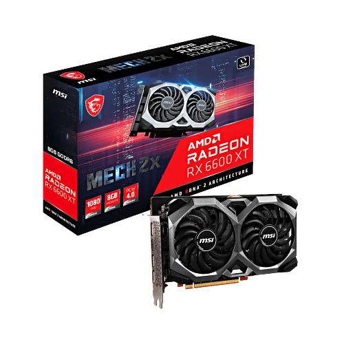 کارت گرافیک ام اس آی Radeon RX 6600 XT MECH 2X 8G OC V1حافظه 8 گیگابایت MSI Radeon RX 6600 XT MECH 2X 8G OC V1 Graphics Card