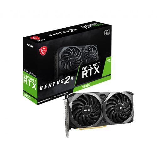 کارت گرافیک ام اس آی RTX 3050 VENTUS 2X OC حافظه 8 گیگابایت MSI GeForce RTX 3050 VENTUS 2X OC 8GB DDR6 128bit Graphics Card