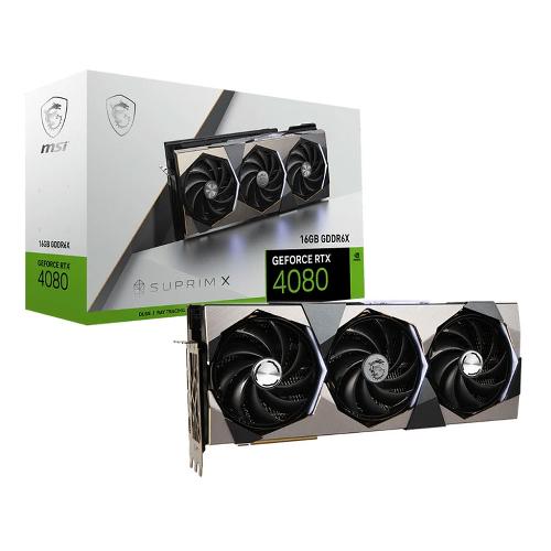 Msi GeForce RTX 4080 12GB SUPRIM X Graphics Card