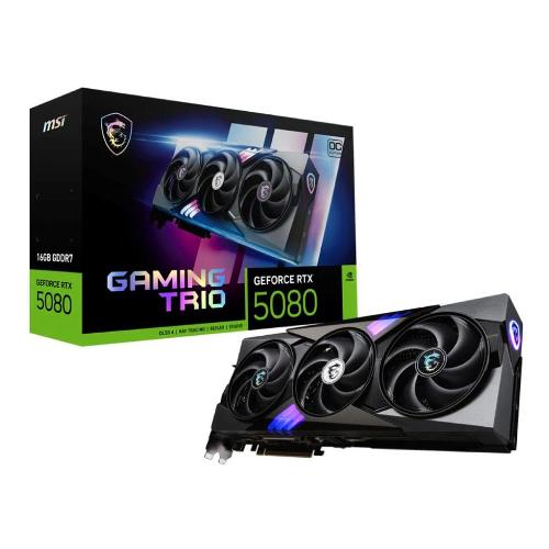 MSI RTX 5080 16G GAMING TRIO OC Graphics Card