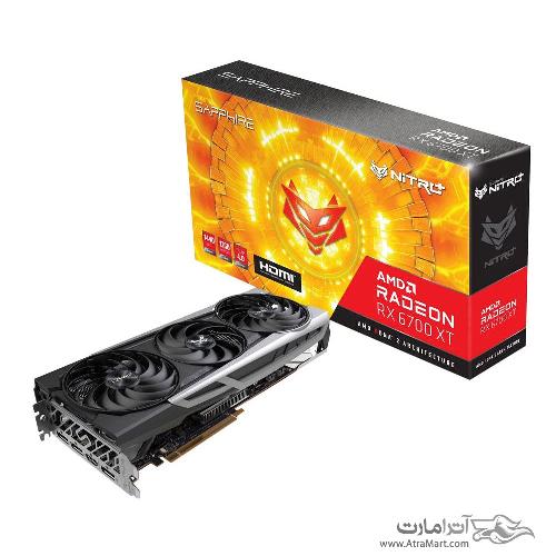 گرافیک سافایر مدل Nitro+ Radeon RX 6700 XT Gaming OC حافظه 12 گیگابایت SAPPHIRE Nitro+ Radeon RX 6700 XT Gaming OC 12G 12288 MB GDDR6