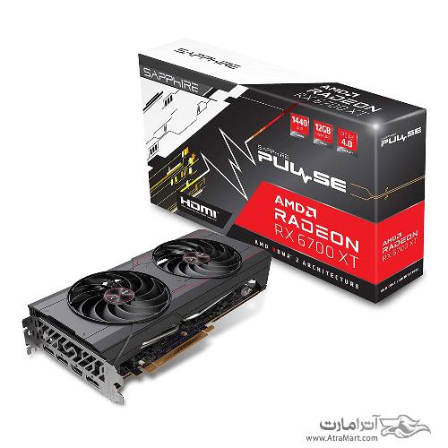 کارت گرافیک سافایر مدل Pulse AMD Radeon RX 6700 XT حافظه 12 گیگابایت Sapphire Pulse AMD Radeon RX 6700 XT 12GB GDDR6