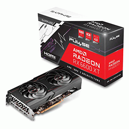 کارت گرافیک سافایر PULSE AMD Radeon RX 6600 XT حافظه 8 گیگابایت Sapphire PULSE AMD Radeon RX 6600 XT 8G GDDR6 Graphics Card