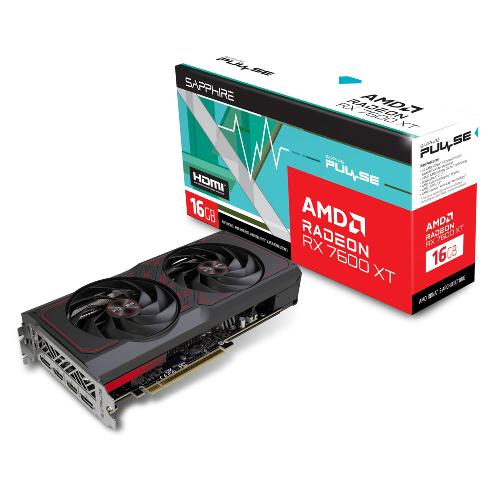 کارت گرافیک سافایر مدل PULSE AMD Radeon RX 7600 XT حافظه 16 گیگابایت SAPPHIRE PULSE AMD Radeon RX7600 XT 16GB GDDR6 GRAPHIC CARD