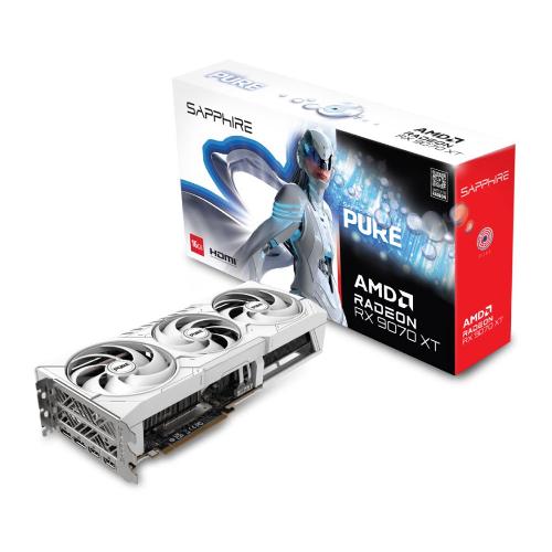 کارت گرافیک سافایر مدل PURE RX 9070 XT OC حافظه 16 گیگابایت Sapphire PURE Radeon RX 9070 XT OC 16GB Graphics Card