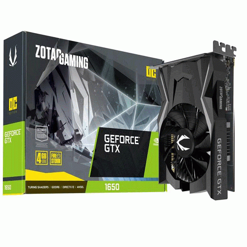 کارت گرافیک زوتک مدل ZT-T16520F-10L GAMING GeForce GTX 1650 OC حافظه 4 گیگابایت ZOTAC ZT-T16520F-10L GAMING GeForce GTX 1650 OC GDDR6 4GB Graphics Card