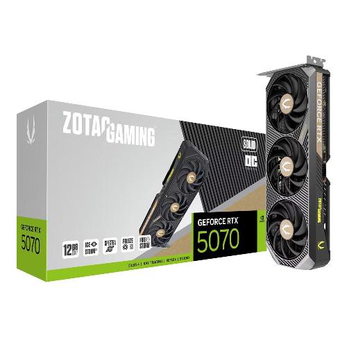 ZOTAC GeForce RTX 5070 SOLID OC 12GB GDDR7 Graphics Card