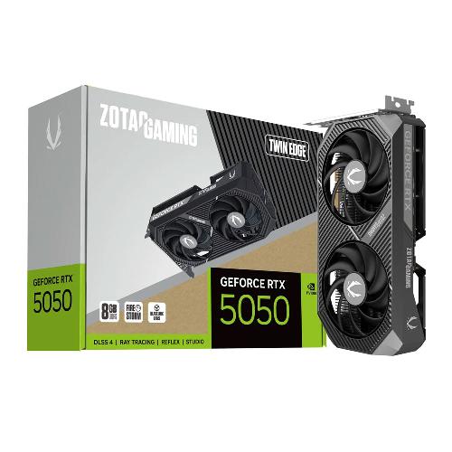 کارت گرافیک زوتک GAMING GeForce RTX 5050 Twin Edge OC حافظه 8 گیگابایت Zotac GAMING GeForce RTX 5050 Twin Edge OC 8GB GDDR6 Graphics Card