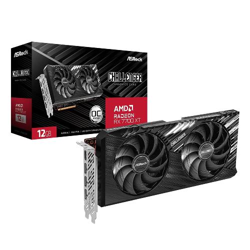 کارت گرافیک ازراک مدل AMD Radeon RX 7700 XT Challenger OC حافظه 12 گیگابایت AMD Radeon RX 7700 XT Challenger 12GB OC Graphics Card