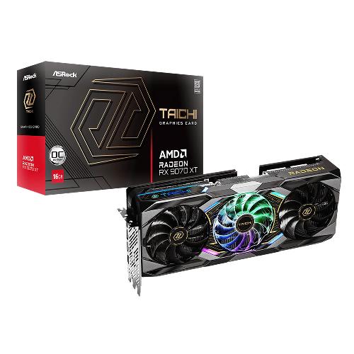 کارت گرافیک ازراک مدل AMD Radeon RX 9070 XT Taichi 16GB OC AsRock AMD Radeon RX 9070 XT Taichi 16GB OC Graphic Card