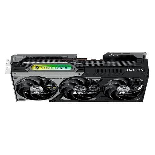 کارت گرافیک ازراک مدل AMD Radeon RX 9070 GRE Steel Legend Dark 12GB OC ASRock AMD Radeo RX 9070 GRE Steel Legend Dark 12GB OC