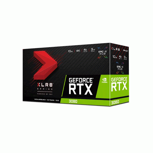 PNY GeForce RTX 3080 10GB XLR8 Gaming UPRISING EPIC-X RGB Triple Fan Edition