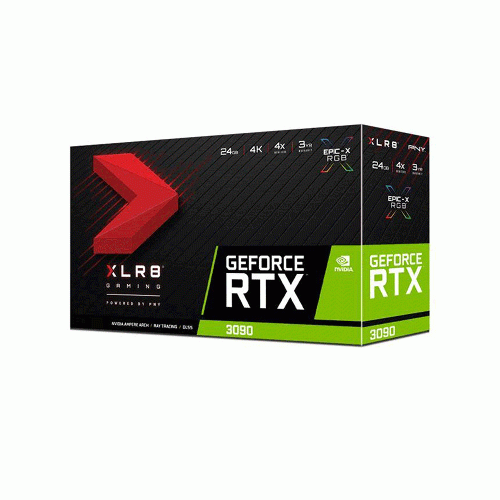 کارت گرافیک پی ان وای مدل GeForce RTX 3090 24GB XLR8 Gaming REVEL EPIC-X RGB Triple Fan Edition حافظه 24 گیگابایت PNY GeForce RTX 3090 24GB XLR8 Gaming REVEL EPIC-X RGB Triple Fan Edition