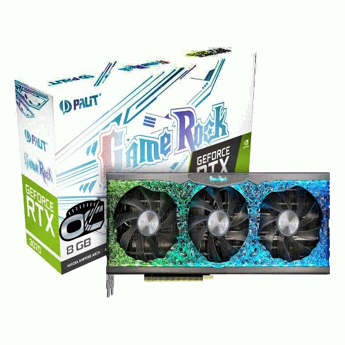 کارت گرافیک پلیت 3070 8 گیگ GAMEROCK Palit 3070 GAMEROCK Graphics Card 8G