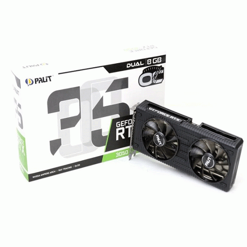 کارت گرافیک پلیت GeForce RTX 3050 Dual ظرفیت 8 گیگابایت Palit GeForce RTX 3050 Dual 8GB GDDR6