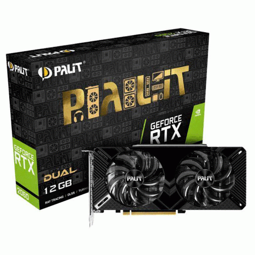 کارت گرافیک پلیت GeForce RTX™ 2060 Dual 12GB حافظه 12 گیگابایت Palit GeForce RTX™ 2060 Dual 12GB Graphics Card