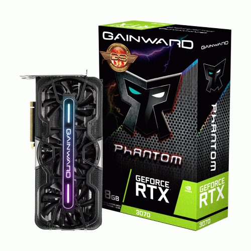 کارت گرافیک گیمینگ RTX 3070 Phantom 8GB با حافظه 8 گیگابایت gainward GeForce RTX 3070 Phantom 8GB Graphics Card