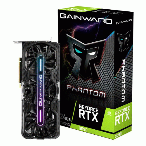 کارت گرافیک گیمینگ گینوارد GeForce RTX 3090 Phantom ظرفیت 24GB gainward GeForce RTX 3090 Phantom 24GB GDDR6X Graphics Card