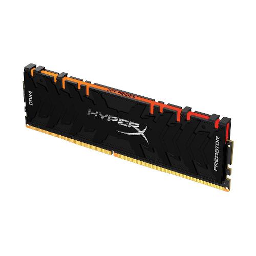 رم کامپیوتر کینگستون مدل HyperX Predator RGB با حافظه 8 گیگابایت و فرکانس 3200 مگاهرتز HyperX Predator RGB DDR4 8GB 3200MHz CL16 Single Channel Desktop RAM