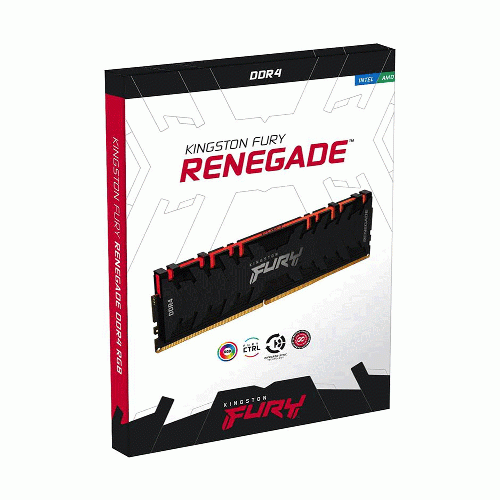 رم تک کاناله کینگستون FURY Renegade RGB CL16 حافظه 16 گیگابایت فرکانس 3600 مگاهرتز FURY Renegade RGB 16GB DDR4 3600MHz CL16 Single Channel Ram