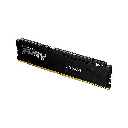 رم کامپیوتردو کاناله کینگستون مدل Fury Beast با حافظه 16 گیگابایت و فرکانس 5200 مگاهرتز Kingston Fury Beast 16GB 5200MHz CL40 DDR5 Dual Channel Desktop RAM