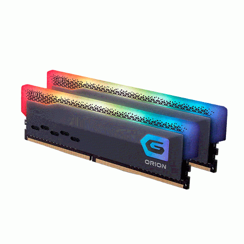 رم گیل ORION RGB Black 16GB 8GBx2 3200MHz CL16 Geil ORION RGB Black 16GB 8GBx2 3200MHz CL16 DDR4 Memory