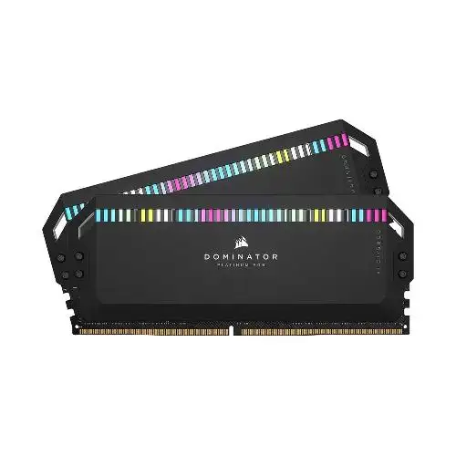 رم دوکاناله کامپیوتر کرسیر Dominator Platinum RGB DDR5 با حافظه 32 گیگابایت و فرکانس 6200 مگاهرتز CORSAIR Dominator Platinum RGB 32GB 16GBx2 6200MHz CL36 DDR5 Dual Channel Ram