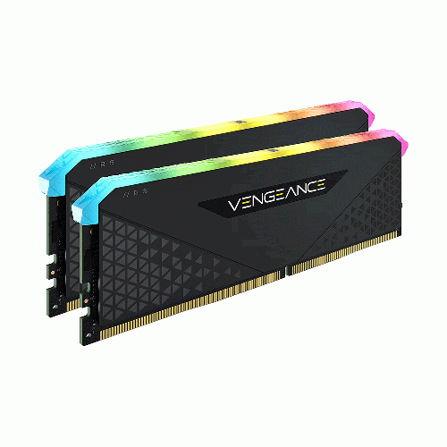 رم دو کاناله کرسیر VENGEANCE RGB RS با حافظه 16 گیگابایت و فرکانس 3600 مگاهرتز Corsair VENGEANCE RGB RS 16GB 3600MHz CL18 DDR4 Dual Channel Desktop RAM
