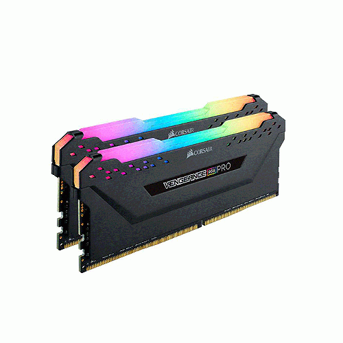 رم کورسیر سری VENGEANCE RGB PRO با ظرفیت 32 گیگابایت و فرکانس 6000 مگاهرتز corsair VENGEANCE RGB PRO Black DDR5 32GB 6000MHz CL36 Dual Channel Ram