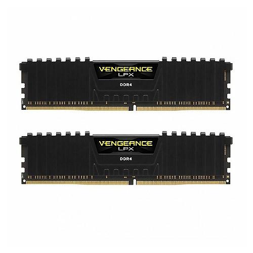 رم کورسیر 64 گیگابایت (2×32) دو کانال DDR4 3600 مدل Vengeance LPX CL18 Corsair Vengeance LPX DDR4 64GB 32GBx2 3600MHz CL18 Dual channel Ram