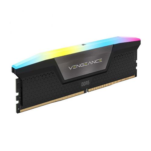 رم دسکتاپ DDR5 تک کاناله 5600 مگاهرتز CL40 کورسیر مدل VENGEANCE RGB ظرفیت 16 گیگابایت CORSAIR VENGEANCE RGB 16GB 1x16GB 5600MHz CL40 DDR5 Memory