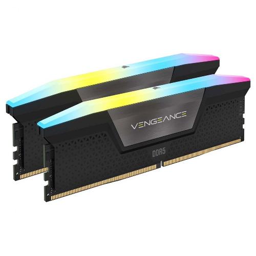 رم DDR5 دسکتاپ کورسیر مدل VENGEANCE RGB AMD EXPO دو کاناله 64 گیگابایت 6000Mhz CL40 Corsair VENGEANCE RGB AMD EXPO DDR5 64 GB 6000Mhz CL40 Dual Channel Desktop RAM