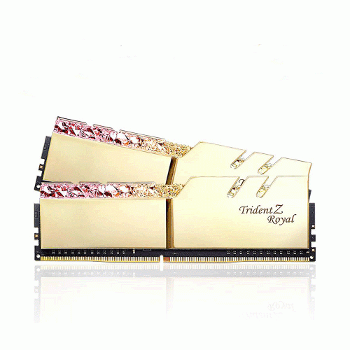 رم دسکتاپ دوکاناله جی اسکیل تریدنت زد رویال با فرکانس 3600 مگاهرتز و حافظه 64 گیگابایت G.SKILL Trident Z Royal RG DDR4 64GB 3600MHz CL18 Dual Channel Desktop RAM