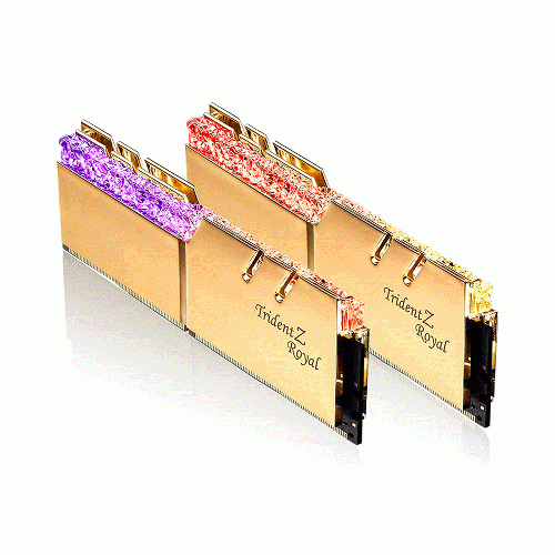 رم کامپیوتر RAM جی اسکیل دو کاناله مدل Trident Z Royal RG DDR4 4266MHz CL17 Dual ظرفیت 32 گیگابایت G.SKILL Trident Z Royal GTRG DDR4 32GB 4266MHz CL17 Dual Channel Desktop RAM