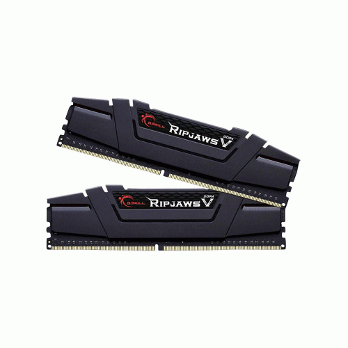 رم کامپیوتر RAM جی اسکیل دو کاناله مدل RipjawsV DDR4 3600MHz CL18 Dual ظرفیت 16 گیگابایت G.SKILL RipjawsV DDR4 16GB 3600MHz CL18 Dual Channel Desktop Ram