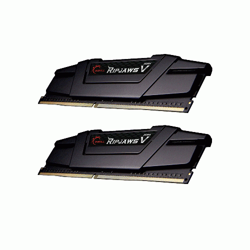 رم کامپیوتر RAM جی اسکیل دو کاناله مدل RipjawsV DDR4 3600MHz CL18 Dual ظرفیت 16 گیگابایت G.SKILL RipjawsV DDR4 16GB 3600MHz CL18 Dual Channel Desktop Ram
