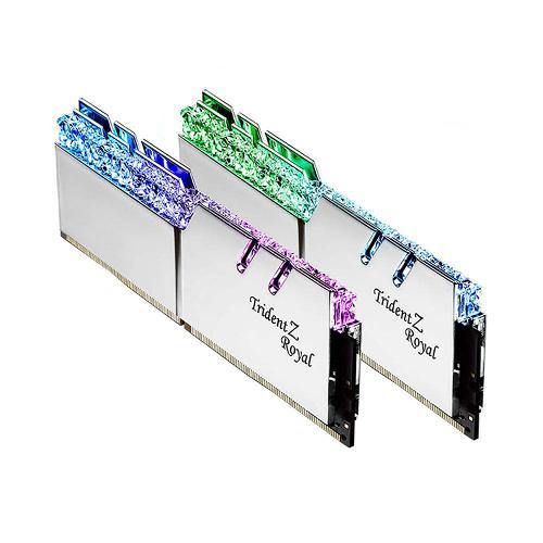 رم کامپیوتر RAM جی اسکیل دو کاناله Trident Z Royal RS DDR4 4000MHz CL18 Dual ظرفیت 32 گیگابایت Trident Z Royal GTRS DDR4 32GB 4000MHz CL18 Dual Channel Desktop RAM