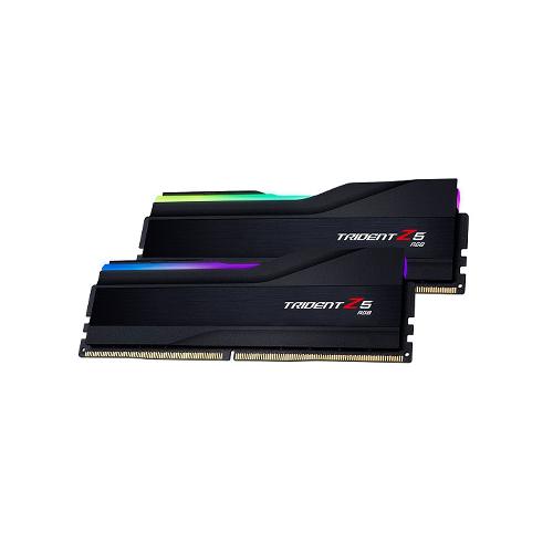 رم دسکتاپ جی اسکیل Trident Z5 RGB BLACK ظرفیت 64 گیگابایت و فرکانس 6000 مگاهرتز G.SKILL Trident Z5 RGB BLACK 64GB 6000MHZ CL32 DDR5 Dual Channel Desktop RAM