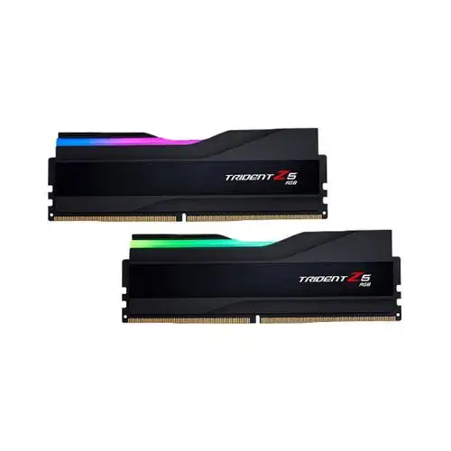 رم دسکتاپ جی اسکیل Trident Z5 RGB BLACK ظرفیت 64 گیگابایت و فرکانس 6000 مگاهرتز G.SKILL Trident Z5 RGB BLACK 64GB 6000MHZ CL32 DDR5 Dual Channel Desktop RAM