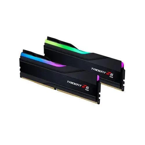 رم دسکتاپ جی اسکیل Trident Z5 RGB BLACK ظرفیت 64 گیگابایت و فرکانس 6000 مگاهرتز G.SKILL Trident Z5 RGB BLACK 64GB 6000MHZ CL32 DDR5 Dual Channel Desktop RAM